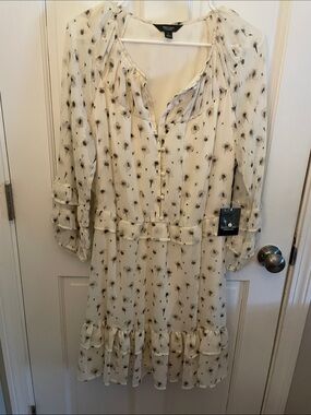 Simply Vera Vera Wang Ruffle Dress Size L